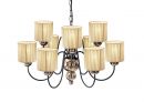 9 Light Bronze Pendant with Gold String Shades - DISCONTINUED