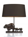 Brown Table Lamp Complete with Shade - DISCONTINUED