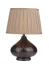 Black/Gold Table Lamp complete with Mink Shade - DISCONTINUED