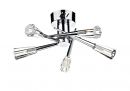 Poolished Chrome and Faceted Crystal Semi Flush 5 Light - DISCONTINUED