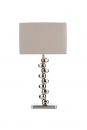 Polished Chrome Table Lamp complete with Taupe Shade - DISCONTINUED