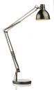 Single Head Antique Chrome Floor Lamp with Shade - DISCONTINUED