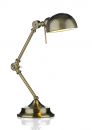 Antique Brass Adjustable Desk Reading Lamp ID