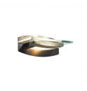 Wall Light with Clear Glass and Satin Chrome ID