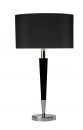 Chrome and Black Table Lamp complete with Black Shade ID