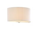 Cream Micropleat Wall Bracket with Glass Diffuser ID