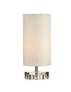 Clear Crystal Table Lamp with Cream Shade - DISCONTINUED