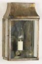 Small Solid Brass Wall Lantern Antique Finish ID