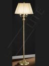 Satin/Polished Brass Finish Standard Lamp with Shade - DISCONTINUED