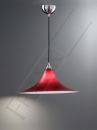 Red Glass Large Sized Single Pendant - DISCONTINUED