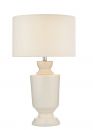 Cream Ceramic Table Lamp Complete with Cotton Shade - DISCONTINUED