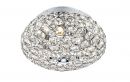 Polished Chrome and Crystal  Flush Ceiling Light ID