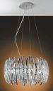 Modern 9 Lamp Halogen Crystal Chandelier - DISCONTINUED