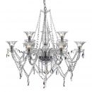 Large Luxury Crystal Glass 9 Arm Chandelier - DISCONTINUED