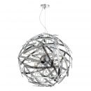 Polished Chrome and Smoked Glass Large Suspended Ball - DISCONTINUED NO STOCK
