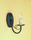 Traditional Single Wall Light finished in Black Gold ID