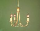 Traditional 3 Arm Ceiling Light finished in Ivory gold ID