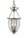 Traditional Style Bevelled Glass Lantern in Antique Brass iD