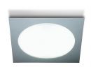 Brushed Aluminium and Glass 39cm Flush Ceiling Light  - DISCONTINUED 1