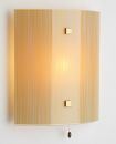 Beautiful curved Italian glass wall light with switch ID