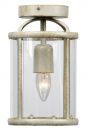 Small Flush Lantern in Cream Gold - Great for Low Ceilings ID