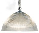 Prismatic glass pendant available in various colours - SEE CATALOGUE