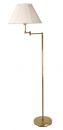 Swing Arm Floorstand in Antique Brass- shade not included ID