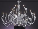 Large contemporary chandelier in chrome- Also in black ID 1