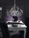Large contemporary chandelier in chrome- Also in black ID 1