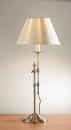 Traditional Table Lamp in Antique Brass with Cream Shade - DISCONTINUED