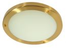 IP44 rated satin brass ceiling light W 30cm ID