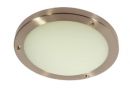 IP44 rated satin silver flush ceiling light W 30cm ID