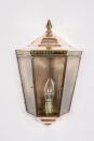 Medium size solid brass wall lantern - Colour and size options. Distressed (AB) £580.50